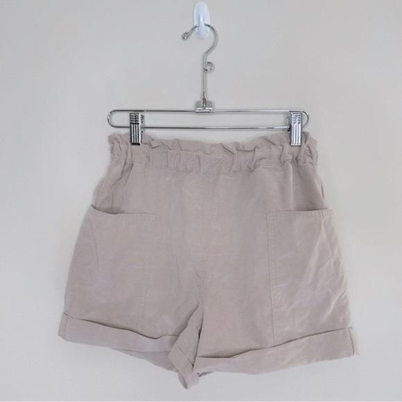 Wilfred Free Jessica Shorts w Pockets Lightweight Lyocell Concrete Tan Pullon XS - Picture 2 of 8